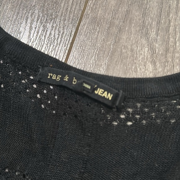 Rag & Bone Genevieve Perforated Raglan Pullover Size L - Picture 5 of 6